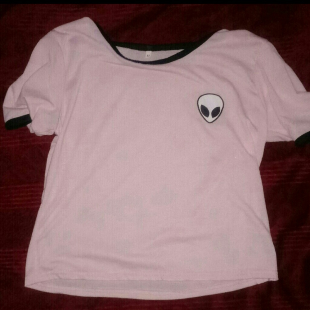 Pink top w/ Alien Patch